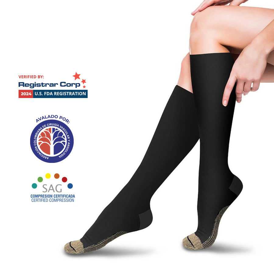 Calcetín Miracle Socks con Hilado de Cobre 8-15mmg - Image 3