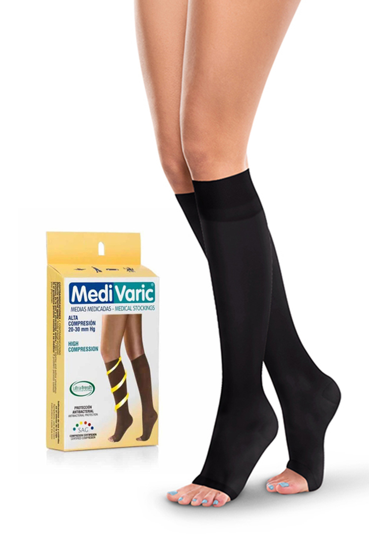 Media Rodilla Dedos Libres 20-30mmHg