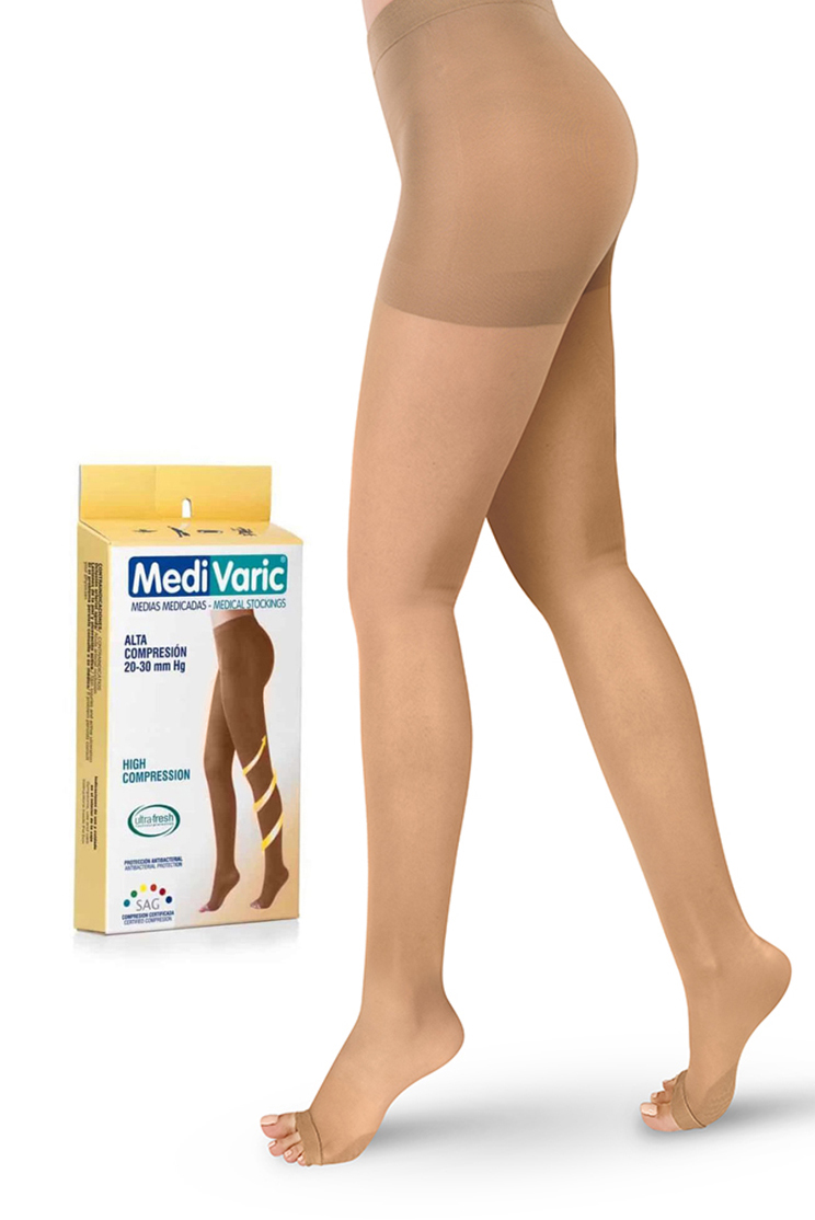 Media Cadera Dedos Libres Opaca 20-30mmHg