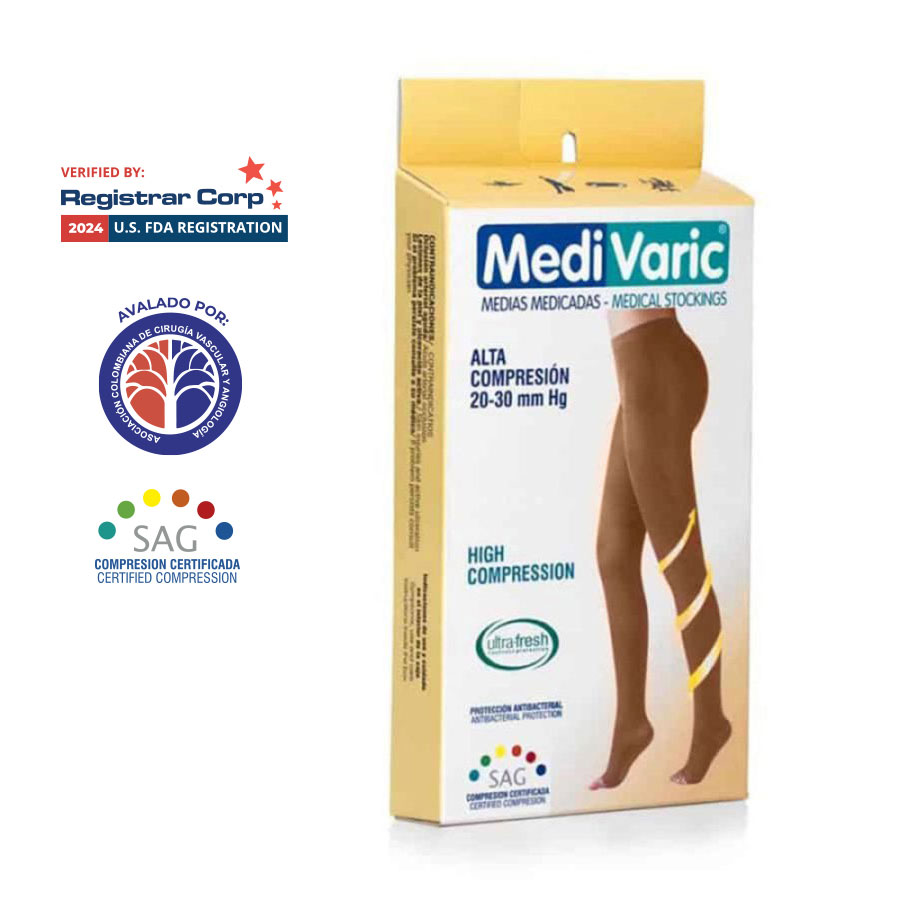 Media Cadera Dedos Libres Opaca 20-30mmHg - Image 2