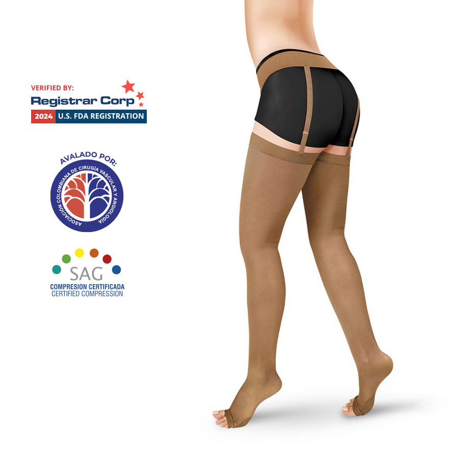 Media Muslo UNISEX Dedos Libres 20-30mmHg - Image 2