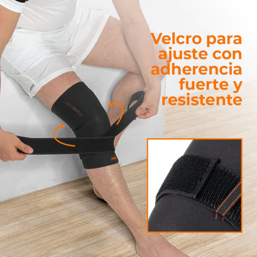 Rodillera Cerrada con Bandas en Espiral e Hilado de Cobre - Image 4