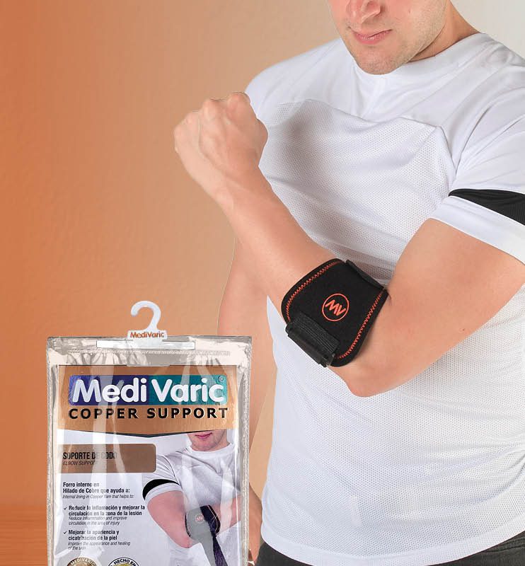 Soporte de Codo con Hilado de Cobre